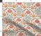 Floral Damask Small Scale Botanical Flowers Pink Blue Arts And Crafts Nature Vine Custom Printed Fabric by Spoonflower Various Fabrics by the Yard or Fat Quarter